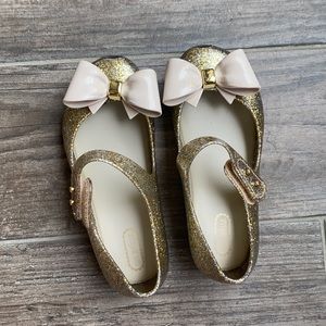 Mini Melissa Gold Shoes